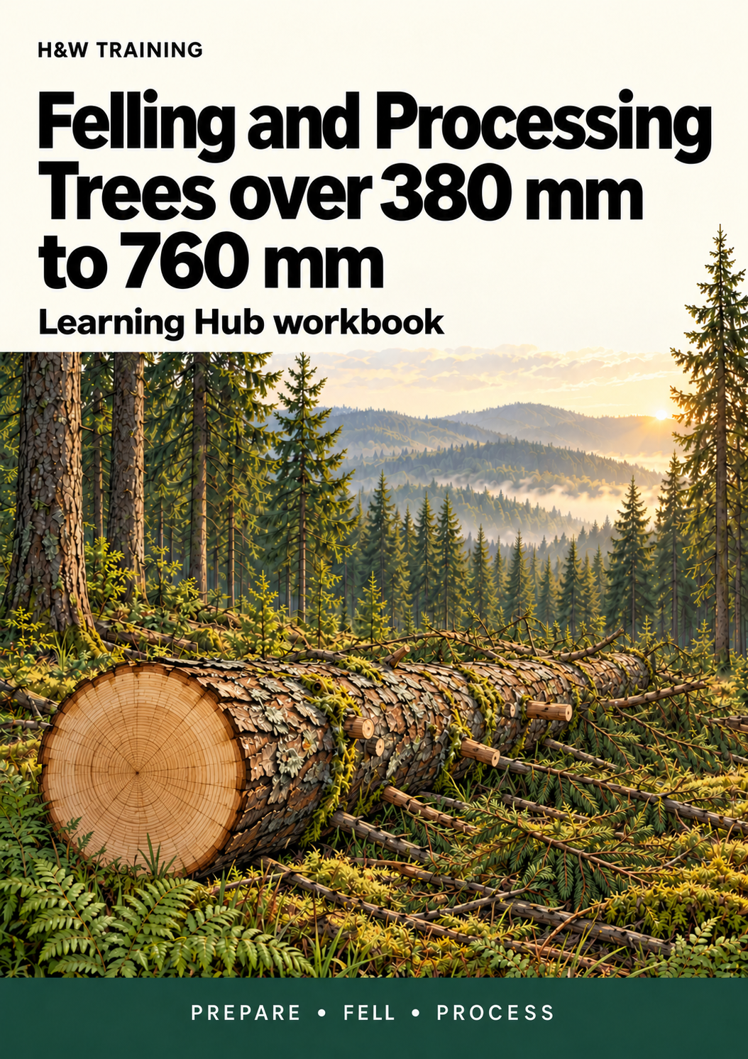 H&W Training Learning Hub workbook: Felling and Processing Trees over 380 mm to 760 mm