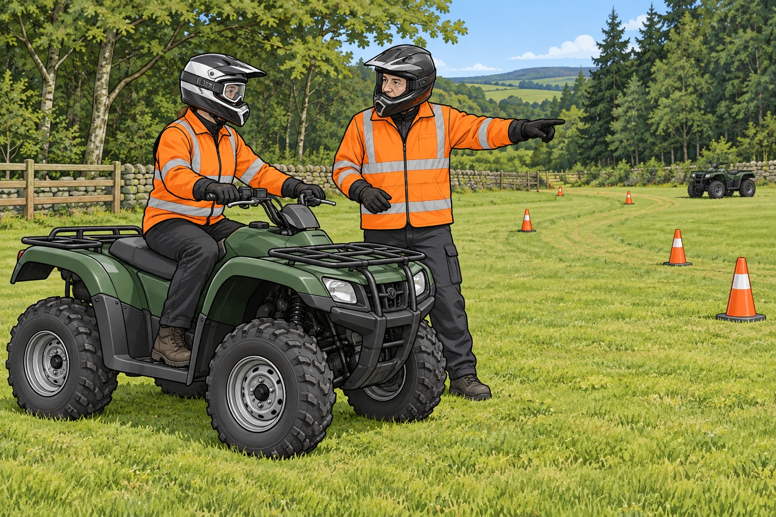 H&W Training ATV Sit Astride learner workbook front cover
